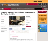 Targeting the Poor: Local Economic Development in Developing Countries, Spring 2010 Targeting the Poor: Local Economic Development in Developing Countries, Spring 2010