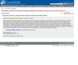 Developing Tutorials for Advanced Physics Students: Processes and Lessons Learned