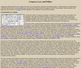 Congress, Law, and Politics Congress, Law, and Politics