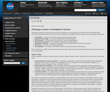 Choosing a Career in Atmospheric Science