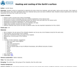 Heating and Cooling of the Earth's Surface
