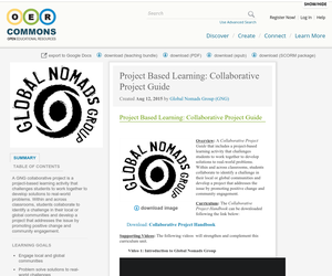Project Based Learning: Collaborative Project Guide | OER Commons