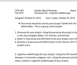 Activity: GenderMag and Personas