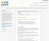 Support for Selecting an Anchor Text Support for Selecting an Anchor Text