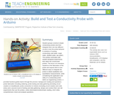 Build and Test a Conductivity Probe with Arduino