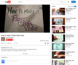 How to make a Paper Slide Video