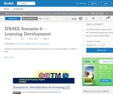 Intellectual Property Rights for Educational Environments (IPR4EE) Scenario 6 - Learning Development Intellectual Property Rights for Educational Environments (IPR4EE) Scenario 6 - Learning Development