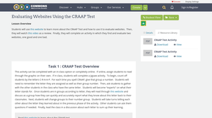 Evaluating Websites Using the CRAAP Test | OER Commons