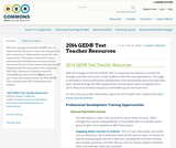 2014 GED® Test Teacher Resources 2014 GED® Test Teacher Resources