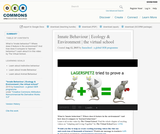 Innate Behaviour | Ecology & Environment | the virtual school Innate Behaviour | Ecology & Environment | the virtual school