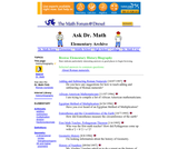 Ask Dr. Math Elementary History/Biography