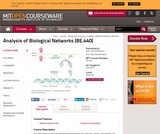 Analysis of Biological Networks (BE.440), Fall 2004 Analysis of Biological Networks (BE.440), Fall 2004