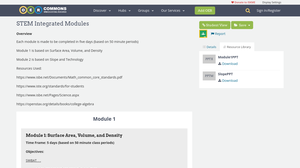 STEM Integrated Modules | OER Commons