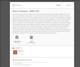 College Algebra (BPCC Open Campus: MATH102) College Algebra (BPCC Open Campus: MATH102)