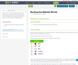 Reading One Syllable Words