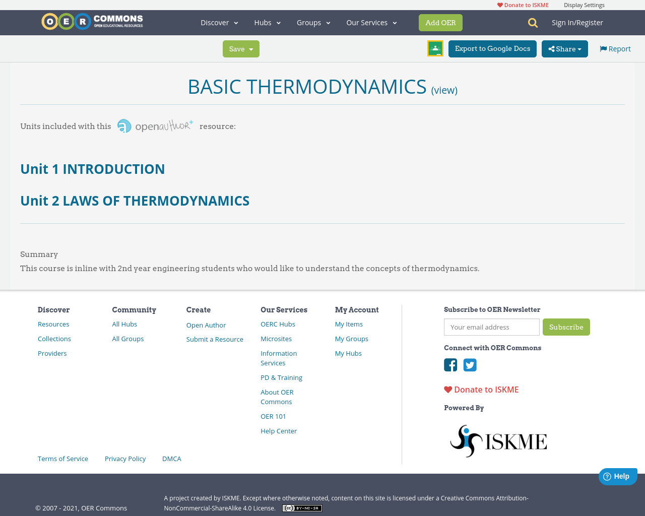 Basic Thermodynamics Oer Commons