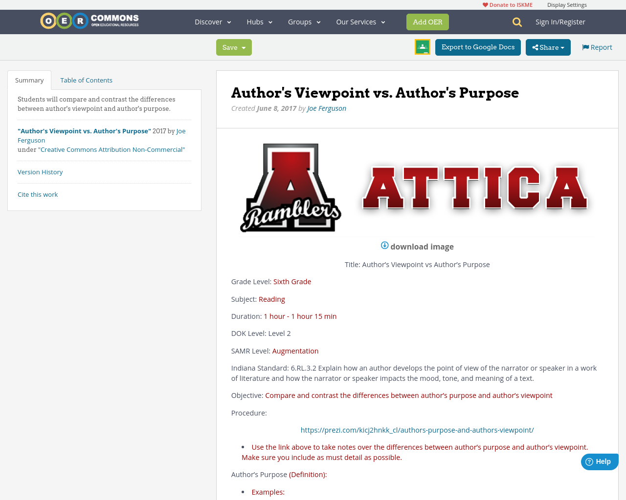 Author s Viewpoint Vs Author s Purpose OER Commons