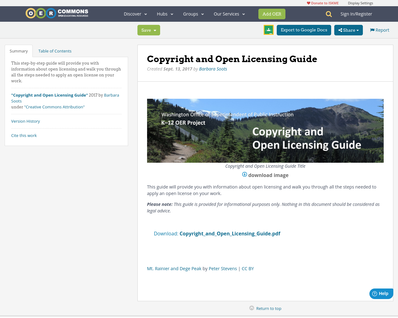 Copyright and Open Licensing Guide OER Commons