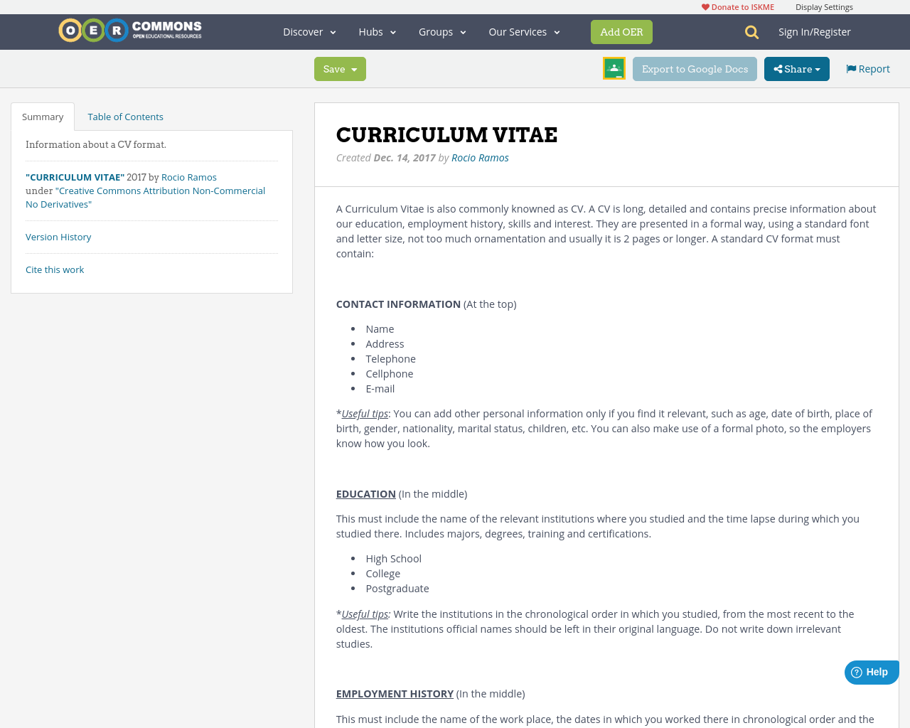 curriculum-vitae-oer-commons