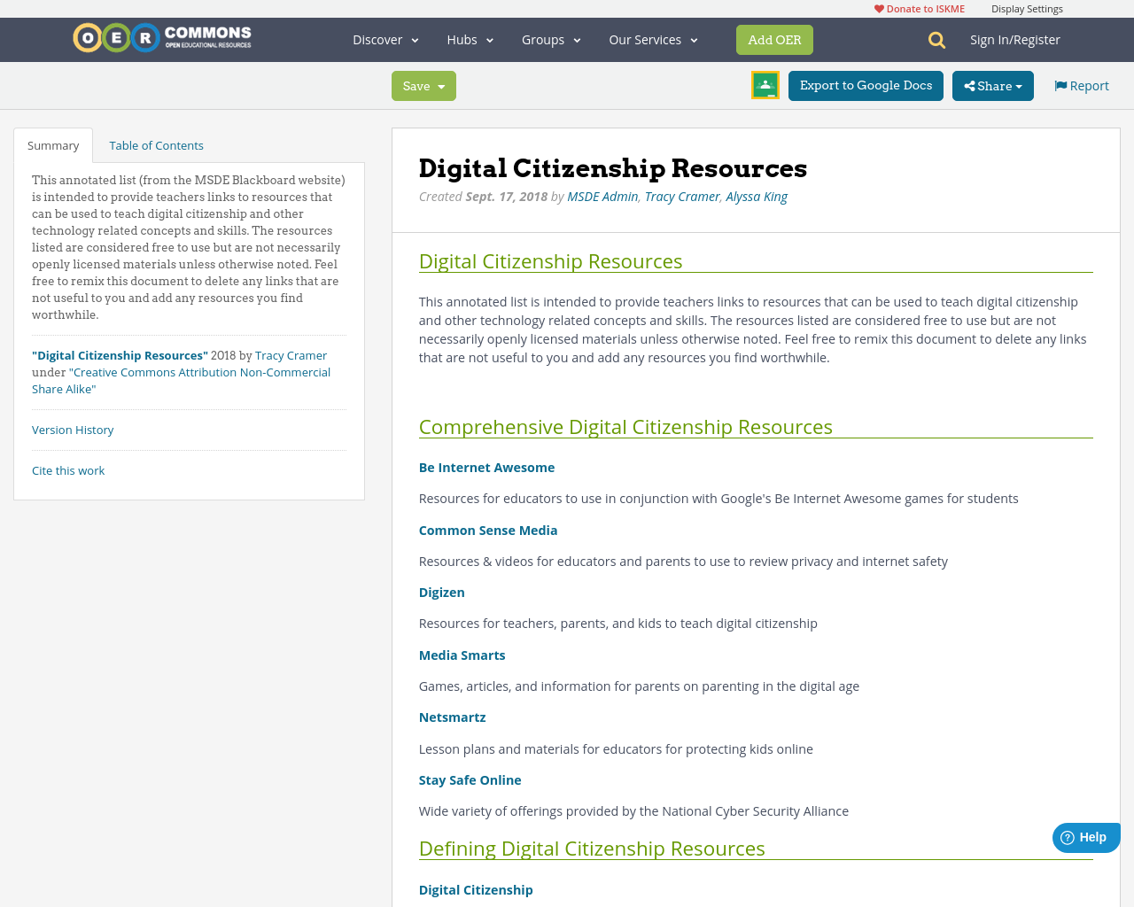 Digital Citizenship Resources OER Commons Digital Citizenship Resources OER Commons