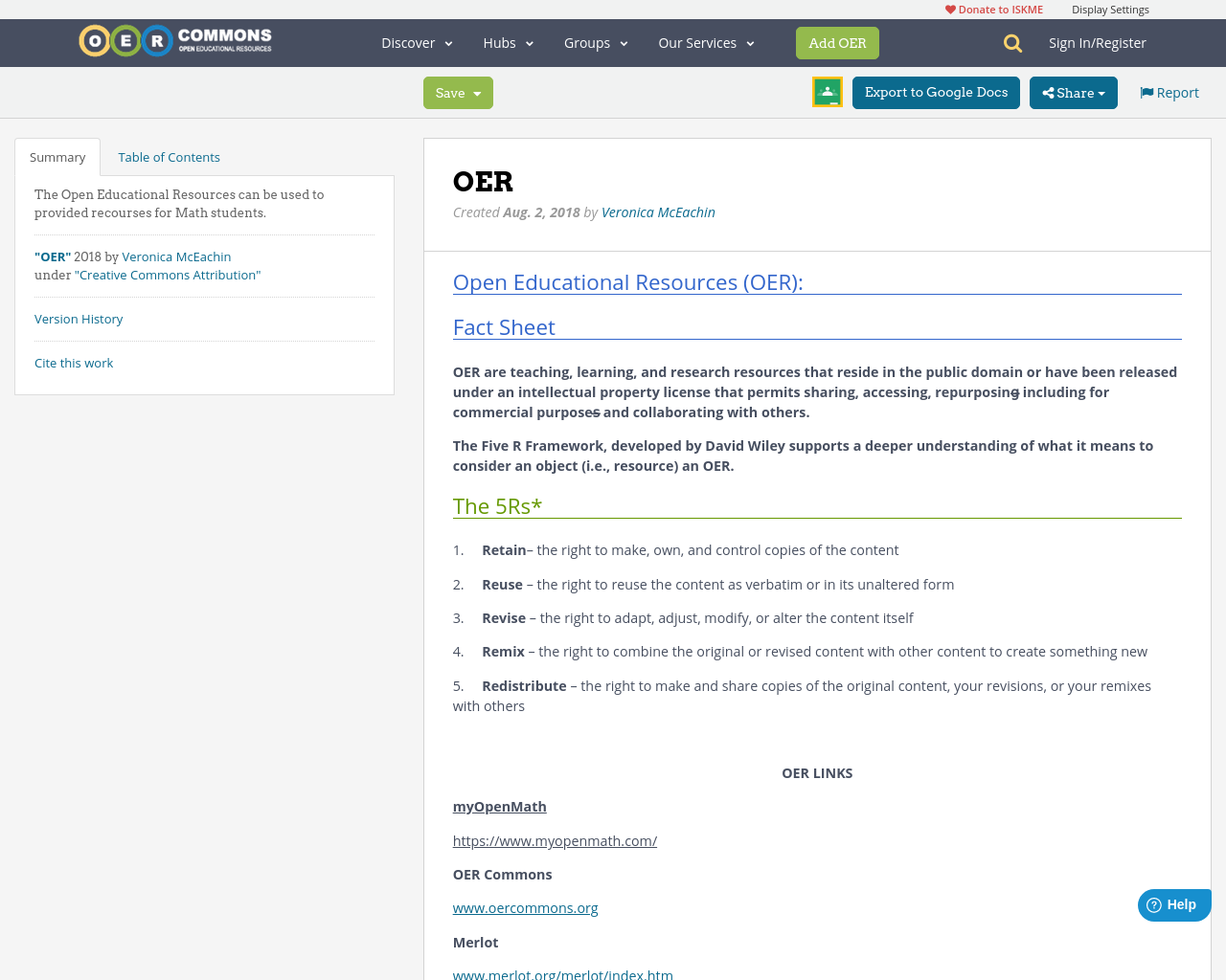 Oer Oer Commons Oer Oer Commons