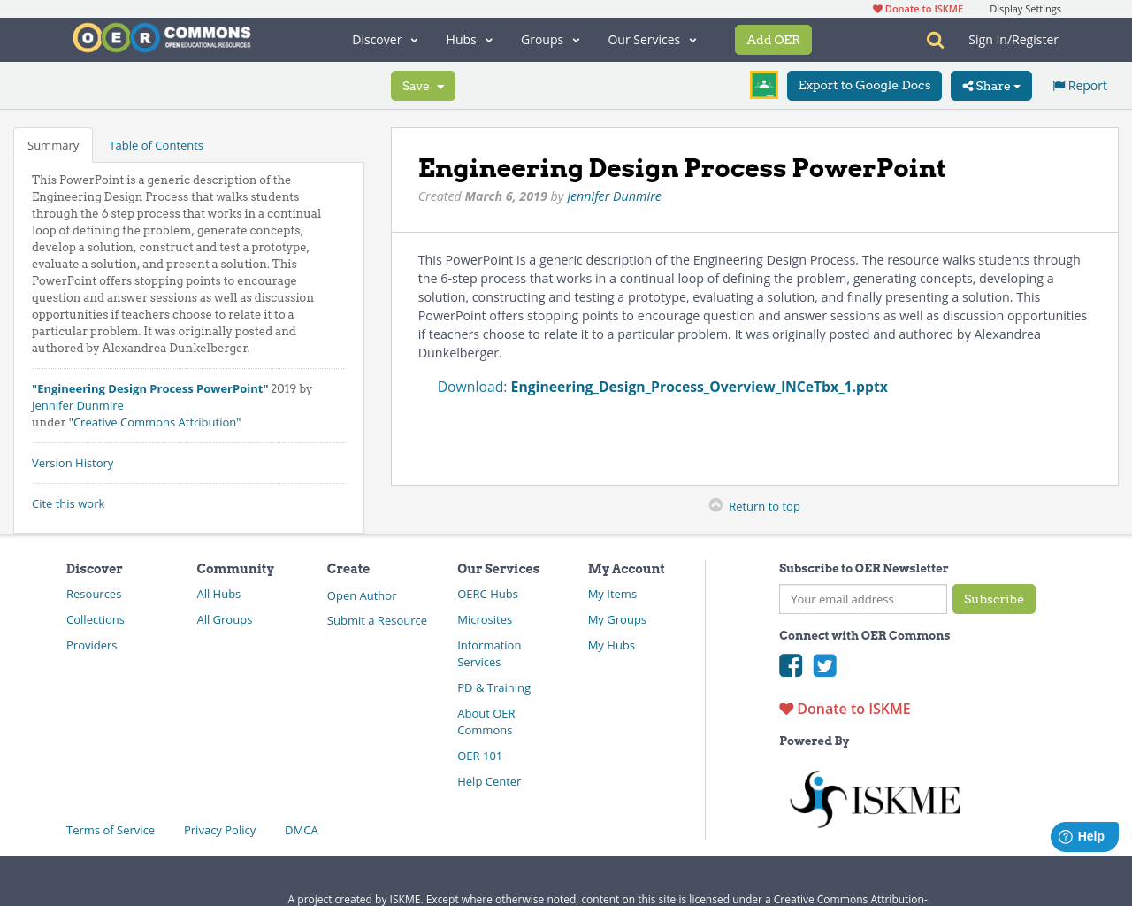Engineering Design Process PowerPoint OER Commons