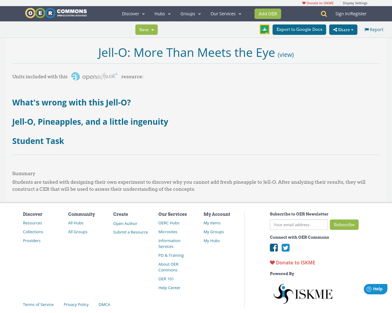 JellO More Than Meets the Eye OER Commons