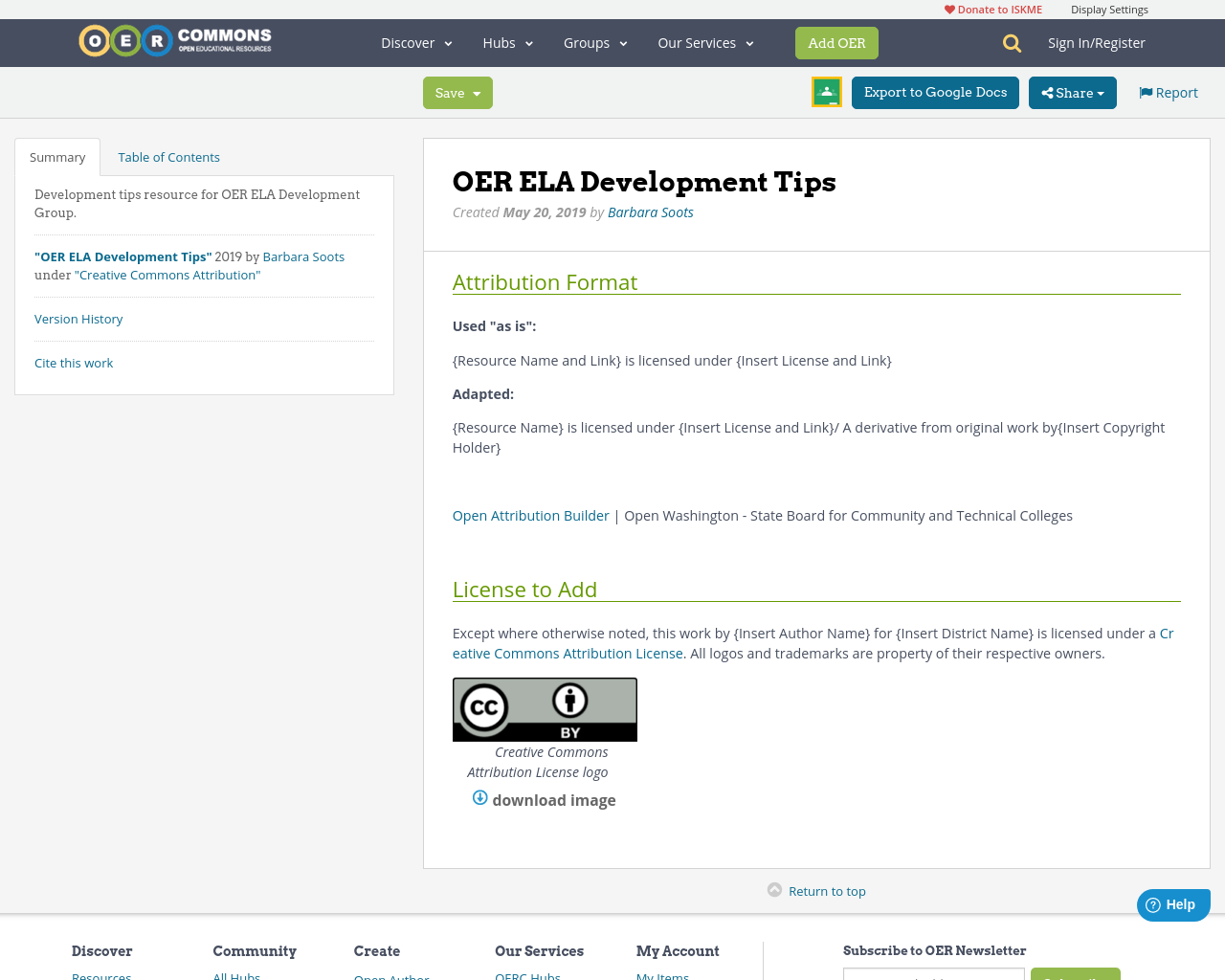 OER ELA Development Tips | OER Commons