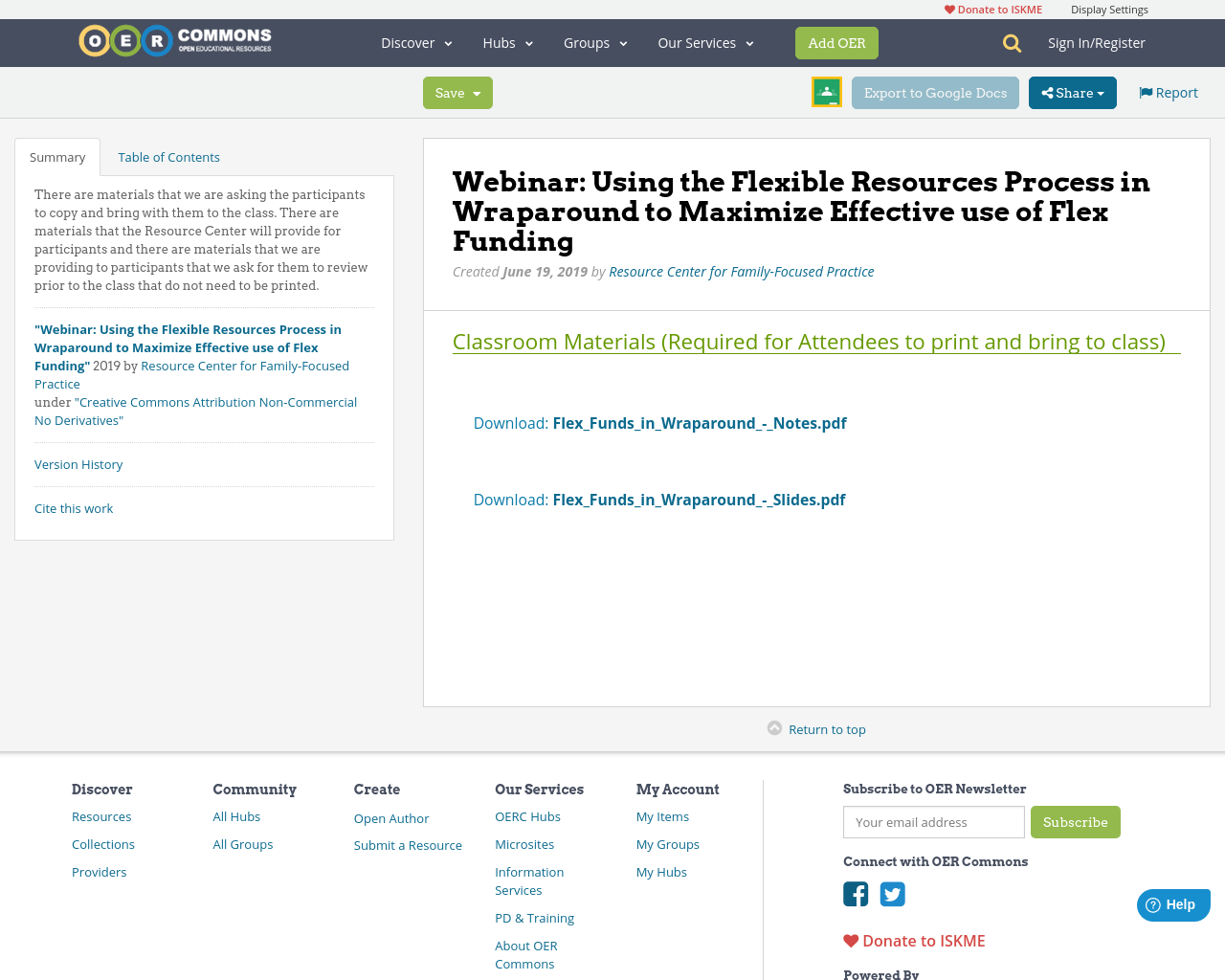 inar Using the Flexible Resources Process in Wraparound to Maximize Effective use of Flex