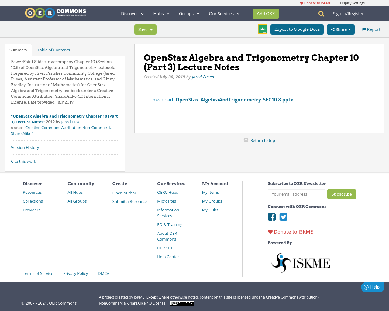 OpenStax Algebra and Trigonometry Chapter 10 (Part 3) Lecture Notes ...