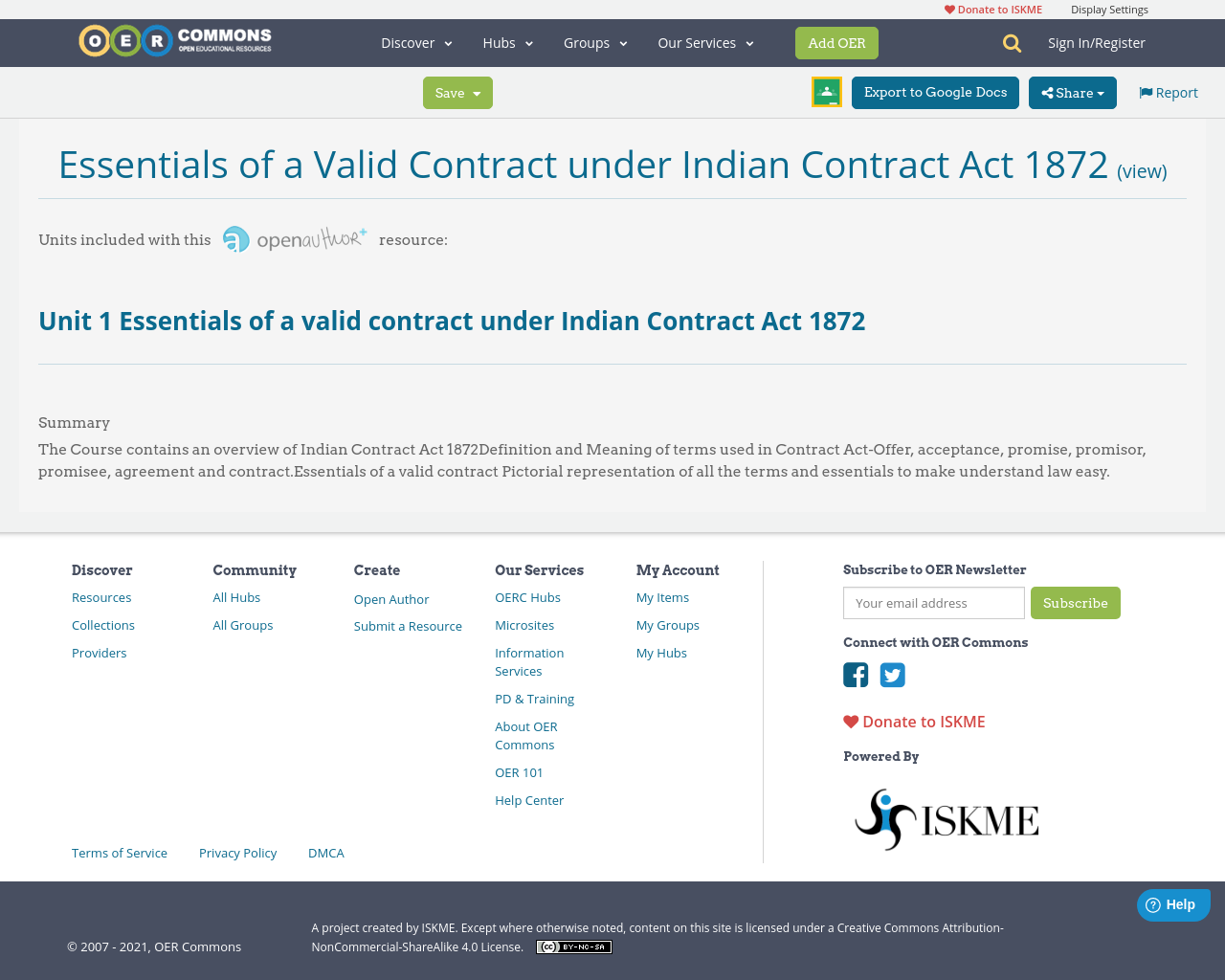 Essentials of a valid contract under indian contract act 1872 oer commons